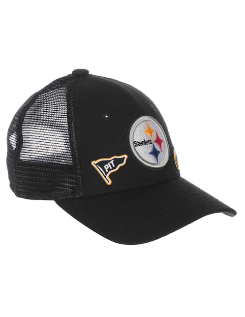 Gorra visera curva snapback entrenamiento New Era Pittsburgh Steelers para niño