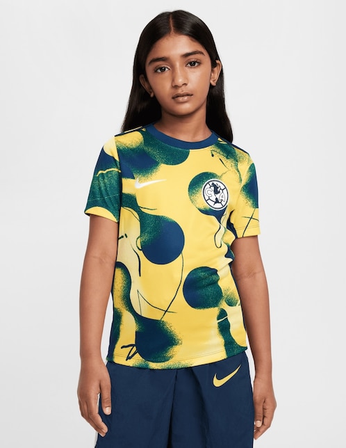 Playera deportiva para fútbol Nike Club América de niña