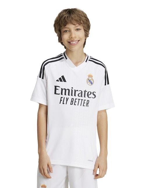 Jersey de Real Madrid Club de Fútbol local ADIDAS para niño