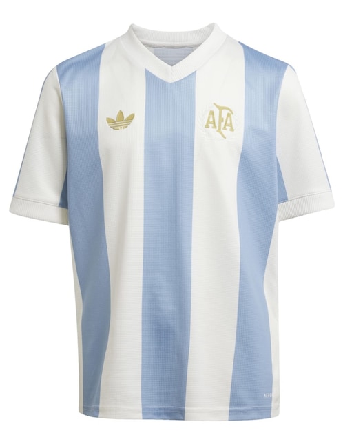 Jersey de Selección de fútbol de Argentina local manga corta Adidas para niño