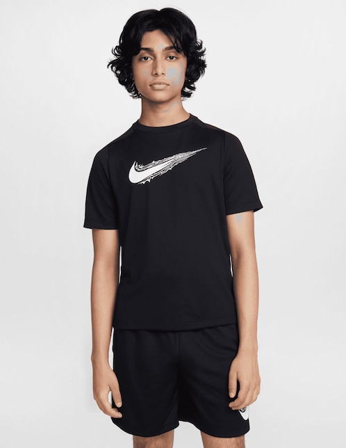 Playera deportiva para fútbol Nike B NK DF MULTI SS TOP HBR HF8100 de niño