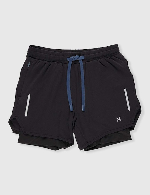 Short efecto doble prenda para entrenamiento niño 1