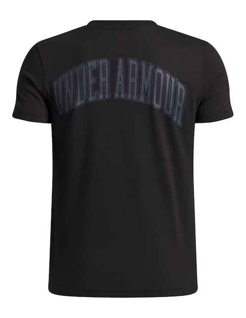 Playera deportiva para entrenamiento Under Armour UA COLLEGE CREST LOGO SS de niño