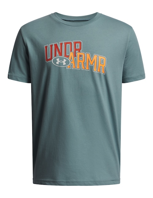Playera deportiva para entrenamiento Under Armour Ua Overaly Wm Ss de niño