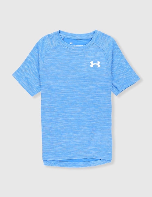 Playera deportiva para entrenamiento Under Armour Tech texturizado de niño