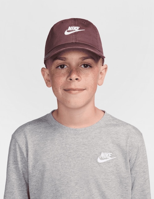 Gorra visera curva hebilla para entrenamiento Nike infantil