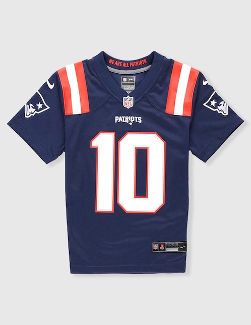 Jersey de New England Patriots local de Drake Maye manga corta - Main Image