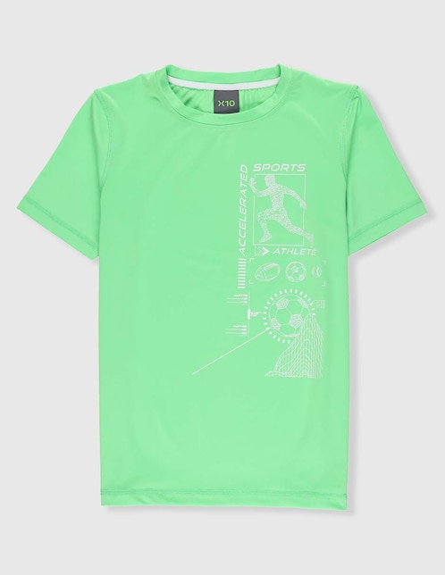 Playera deportiva para entrenamiento X10 de niño