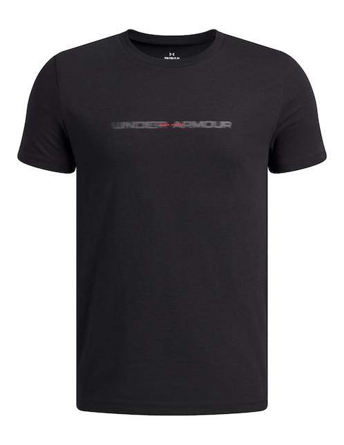 Playera deportiva para entrenamiento Under Armour UA B WM Blur SSBLK de niño