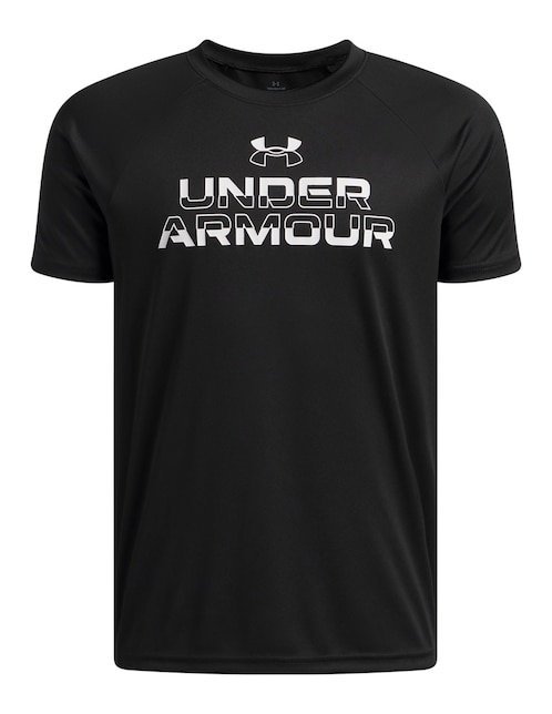 Playera deportiva para entrenamiento Under Armour UA Tech Split Wordmark de niño