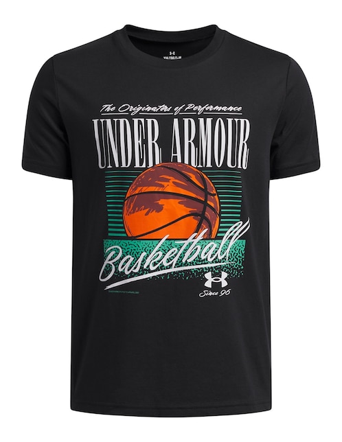 Playera deportiva para básquetbol Under Armour de niño