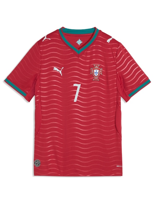 Jersey de Selección de fútbol de Portugal local de Ronaldo Mundial Puma jugador para niño