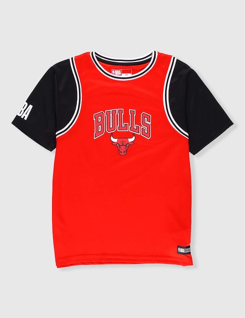 Playera para básquetbol Nba Chicago Bulls para niño