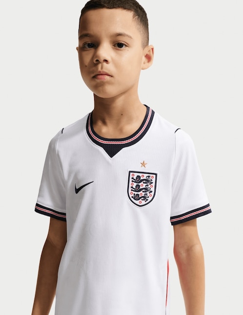 Jersey de Selección de fútbol de Inglaterra local manga corta Mundial Nike fan para niño