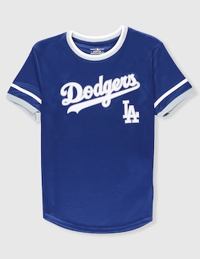 Jersey de Los Angeles Dodgers entrenamiento manga corta Mlb fan para niño