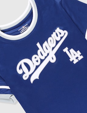 Jersey de Los Angeles Dodgers entrenamiento manga corta Mlb fan para niño