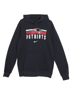 Sudadera NFL Con Capucha Y Bolsa New England Patriots Para Niño