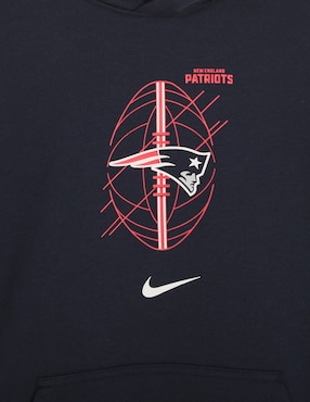 Sudadera Nfl con capucha y bolsa New England Patriots para niño