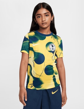 Playera deportiva para fútbol Nike Club América de niña