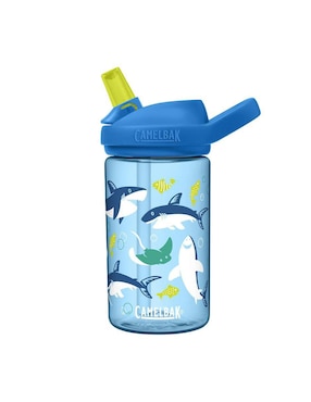 Botella De Agua Camelbak Eddy+Kids 14oz Tritan Sharks And Rays De Plástico