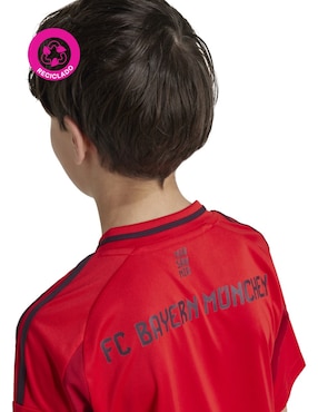 Jersey de Bayern Munich local manga corta Adidas jugador para niño