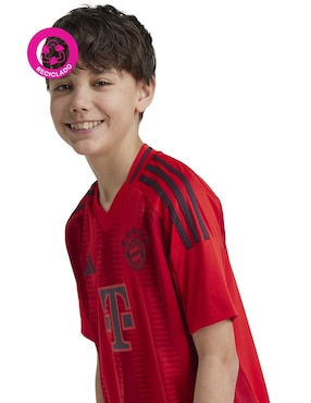 Jersey de Bayern Munich local manga corta Adidas jugador para niño