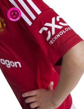 Jersey de Manchester United tercer equipo manga corta Adidas para niño