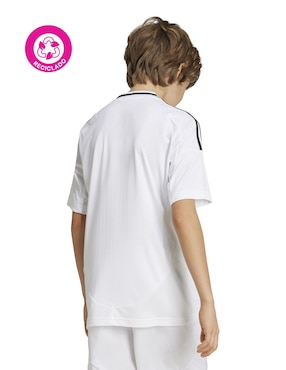 Jersey de Real Madrid Club de Fútbol local manga corta Adidas para niño