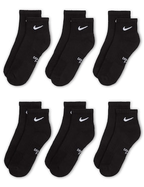 Set de calceta comfort para entrenamiento Nike para niño 6 pares