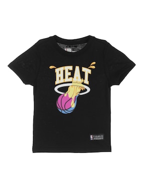 Playera Deportiva Nba Miami Heats Para Niño