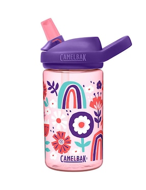 Botella De Agua Camelbak Eddy+Kids Tritan Floral Collage De Plástico