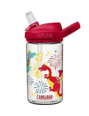 Botella De Agua Camelbak Eddy+Kids Tritan Firework Dragon De Plástico