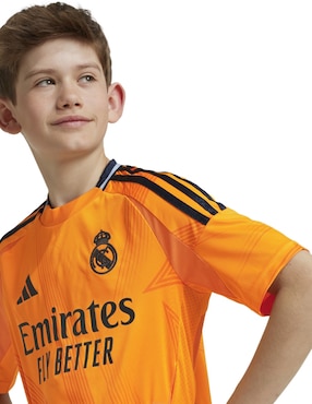 Jersey de  Real Madrid Club de Fútbol visitante manga corta Adidas  para niño