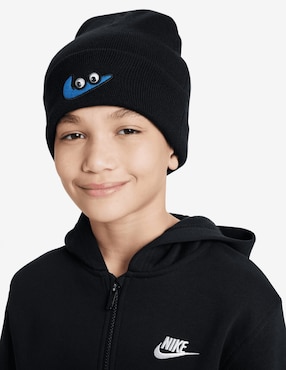 Gorra Con Visera Curva Nike Peak Beanie Swooshy H24 Hf7181 Para Niño