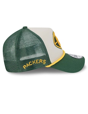 Gorra con visera curva correa ajustable para fútbol americano New Era Nfl Green Bay Packers para adulto