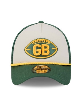 Gorra con visera curva correa ajustable para fútbol americano New Era Nfl Green Bay Packers para adulto