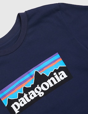Playera deportiva outdoor Patagonia P-6 Logo de niño