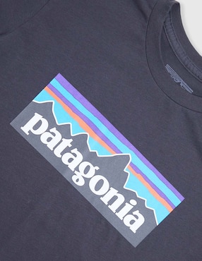 Playera deportiva outdoor Patagonia P-6 Logo de niño