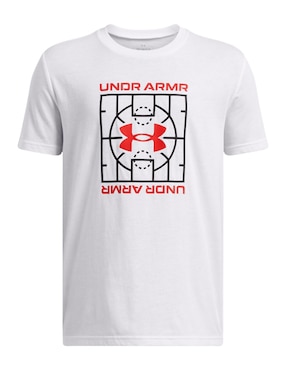 Playera deportiva para básquetbol Under Armour para niño