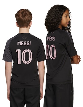 Jersey de  Inter de Miami visitante manga corta Adidas  para niño