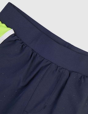 Short calzón de malla integrado X10 para tennis niño