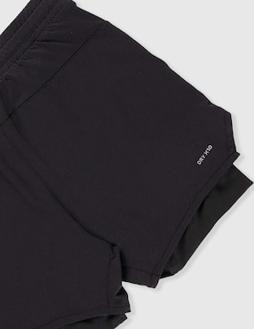Short efecto doble prenda X10 para entrenamiento niño