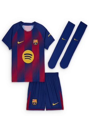 Conjunto deportivo FC Barcelona Local Nike para niño