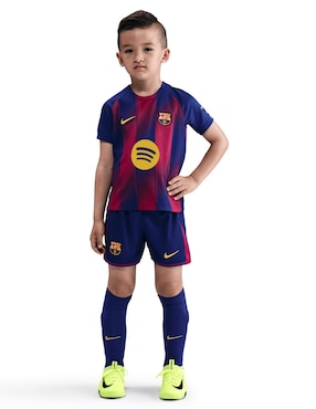 Conjunto deportivo FC Barcelona Local Nike para niño