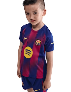 Conjunto deportivo FC Barcelona Local Nike para niño