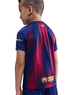 Conjunto deportivo FC Barcelona Local Nike para niño