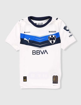 Jersey de Rayados de Monterrey visitante manga corta Puma para niño