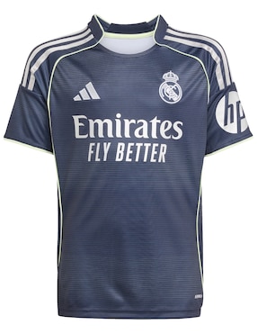 Jersey de Real Madrid Club de Fútbol visitante manga corta Adidas para niño