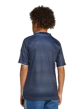 Jersey de Real Madrid Club de Fútbol visitante manga corta Adidas para niño