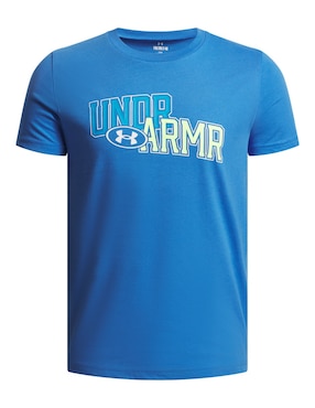 Playera deportiva para entrenamiento Under Armour UA OVERLAY WM SS de niño